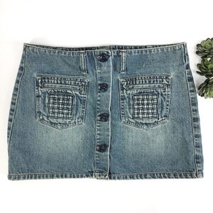 American Eagle Denim Skirt Lattice Pocket